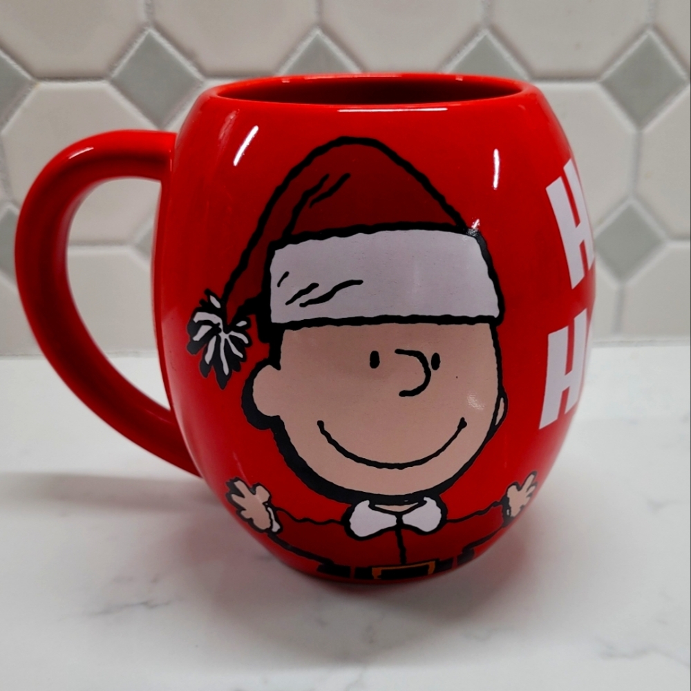 Peanuts Charlie Brown/Snoopy Christmas Ho,Ho,Ho Mug